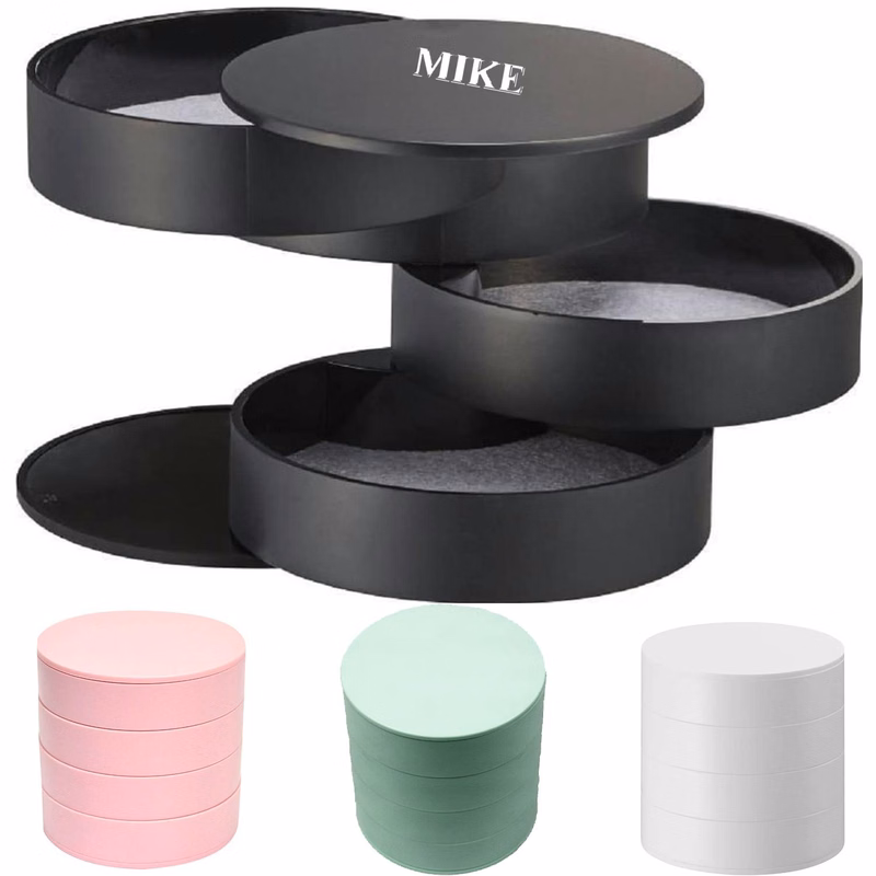 Round Jewellery Storage Box