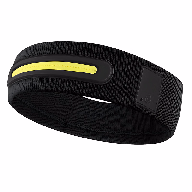 USB Rechargeable LED Knitted Headlamp Headband w/ 3 Modes