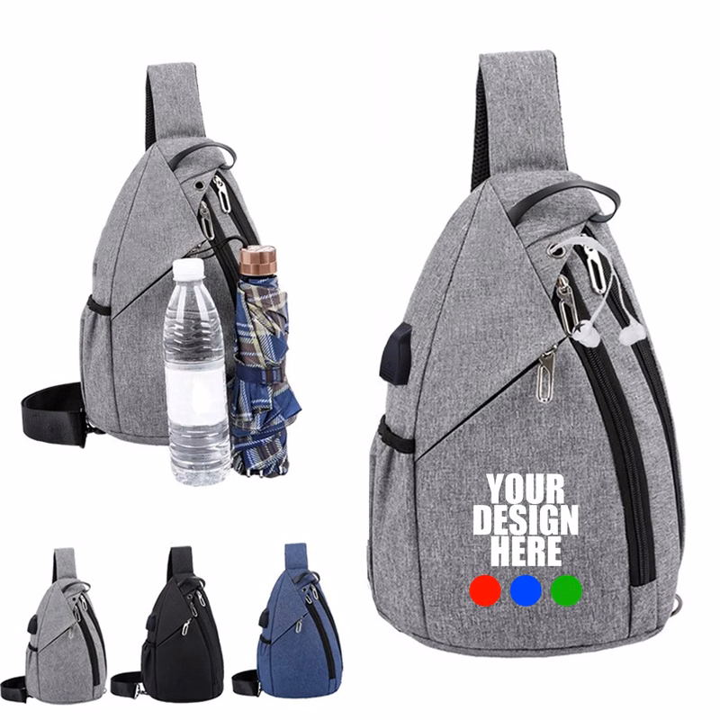 USB Oxford Crossbody Bag