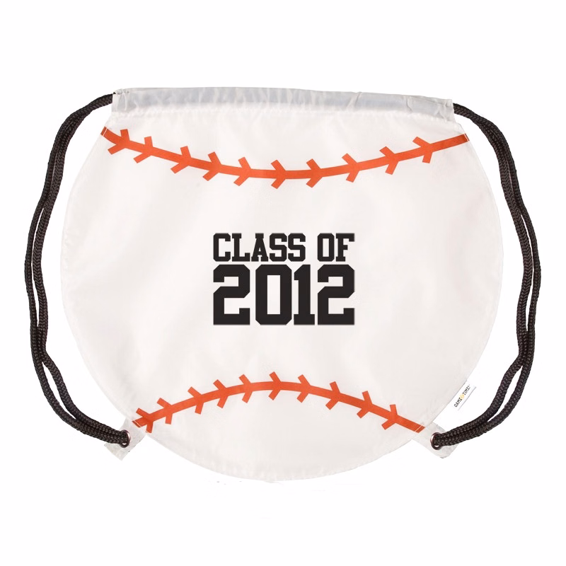 Baseball Shape Drawstring Bags