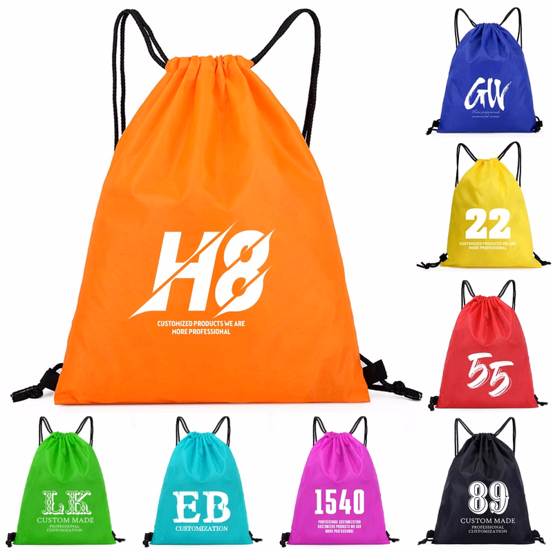 Drawstring Backpack with Ears