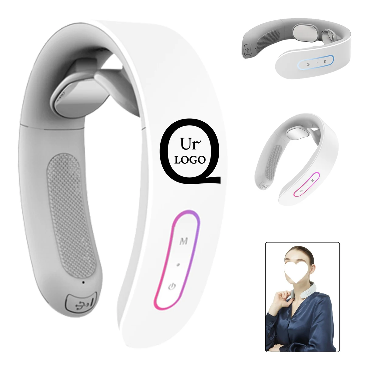 Electric Neck Massager With Heater 1