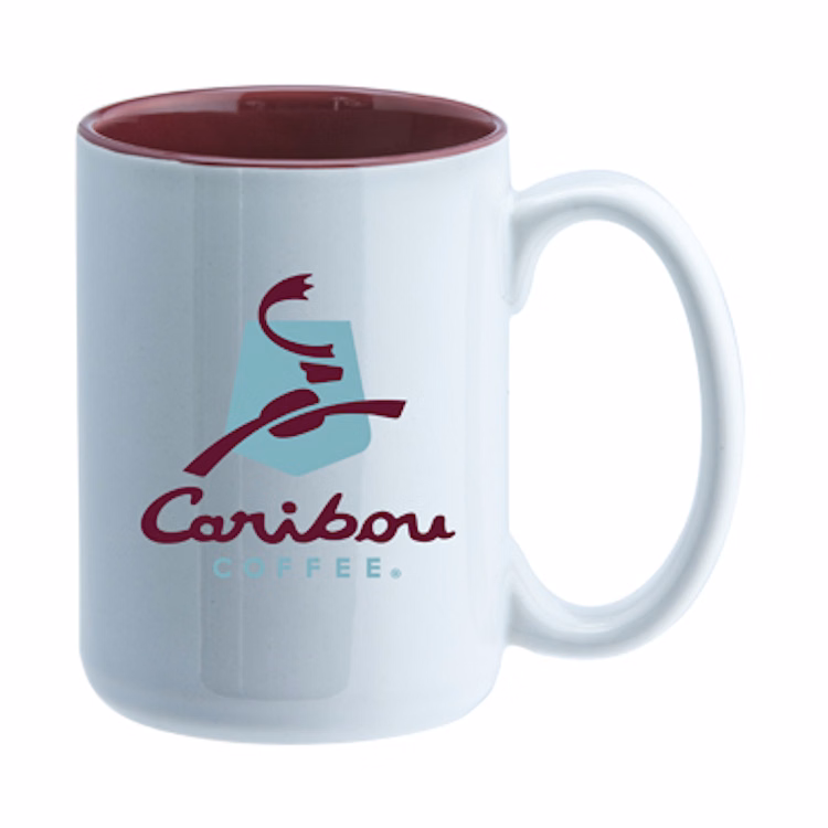 15 oz El Grande Two Tone ceramic mug - maroon interior