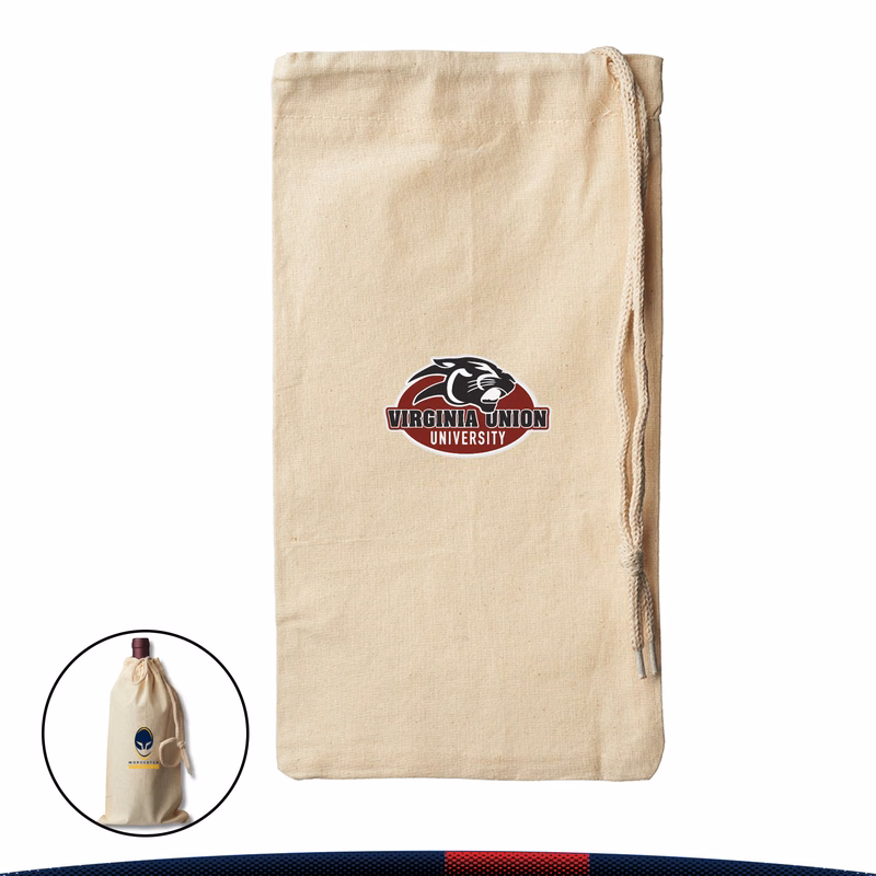 Nibi Cotton Drawstring Wine Bag