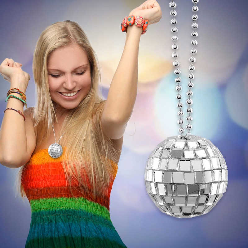 Mirror Ball Disco Necklaces
