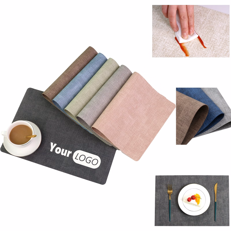 Heat-Resistant Leather Table Mats