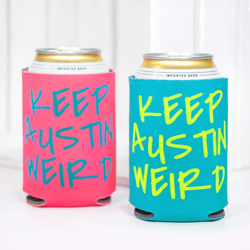 Fluorescent Neon Foam Collapsible Coolies 1