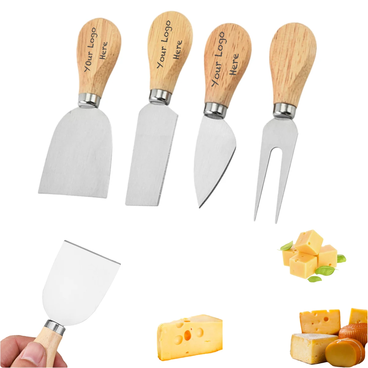 4-Piece Stainless Steel Cheese Knife Set 1