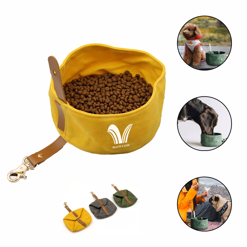 Collapsible Portable Travel Dog Bowls for Food and Water