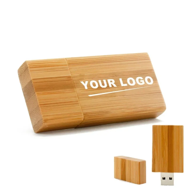 Rectangle Bamboo USB Flashdrives 1