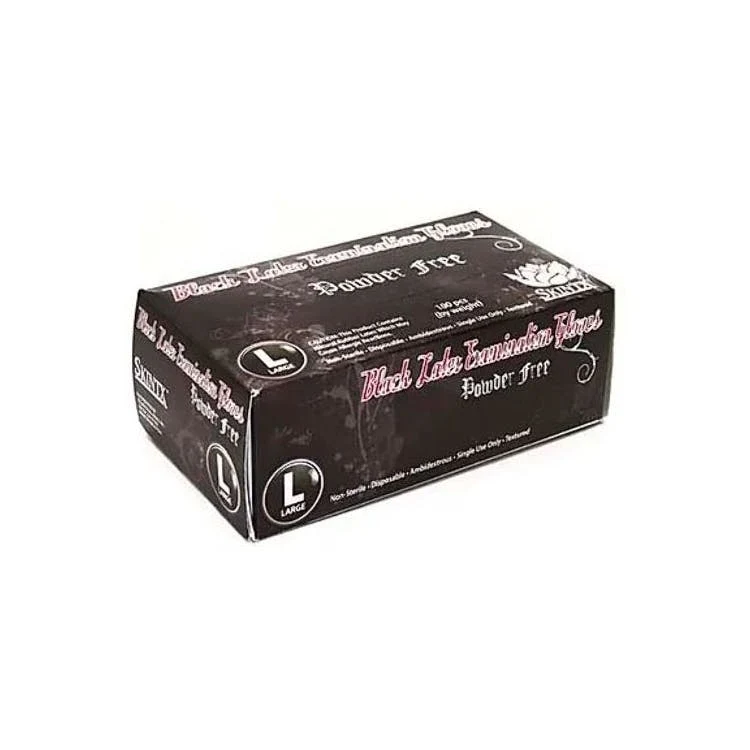 Medical Grade Latex Gloves - Black Medium 1
