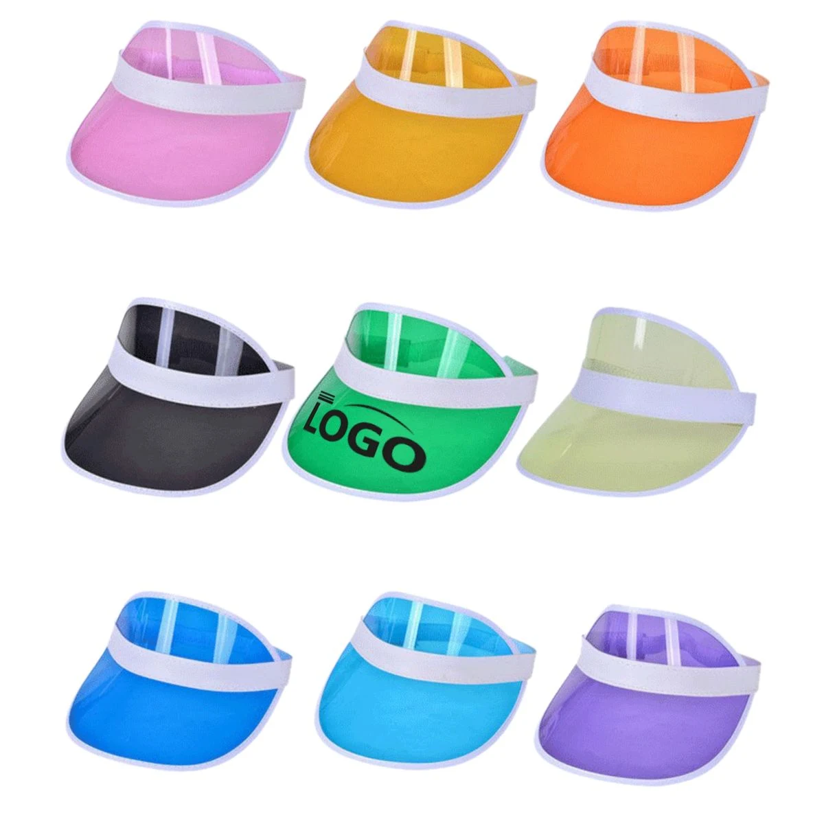 Transparent PVC Outdoor Sports Sun Visor Cap 1
