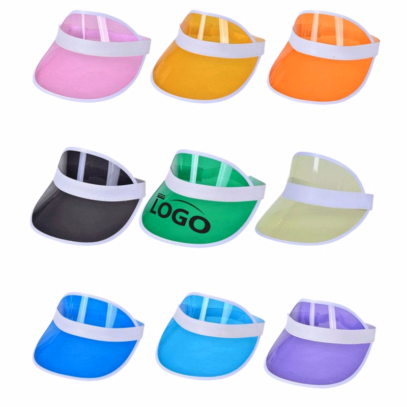 Transparent PVC Outdoor Sports Sun Visor Cap