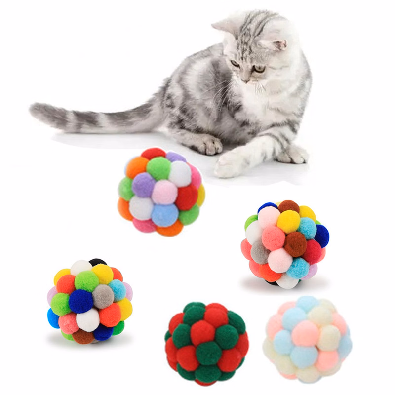 Plush Cat Toy Ball