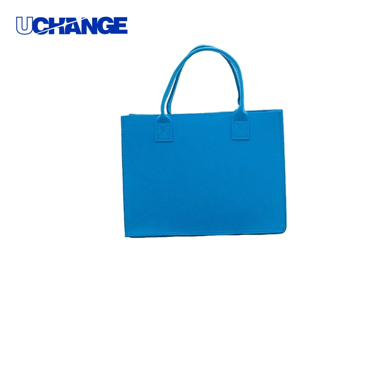 Felt Tote Bag Carrier for Shopping, custom tote bag with logo imprint 1
