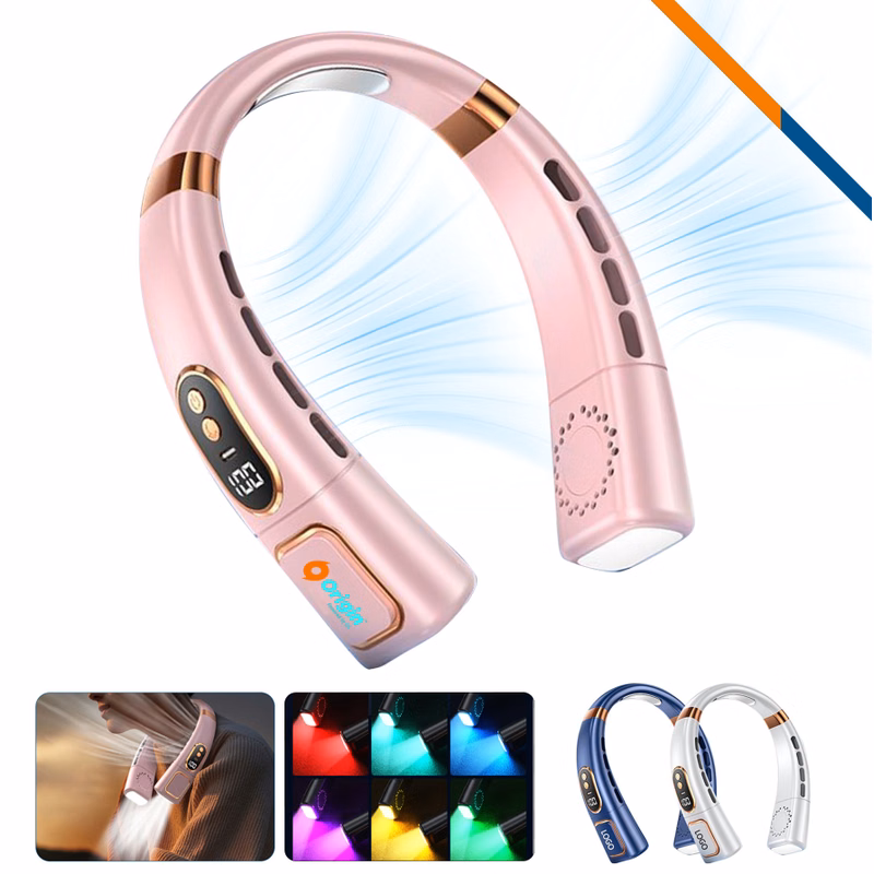 Laromy LED Lighting Turbo Neck Fan