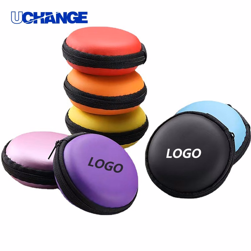 Small Round Earphone Storage Case for Earbuds