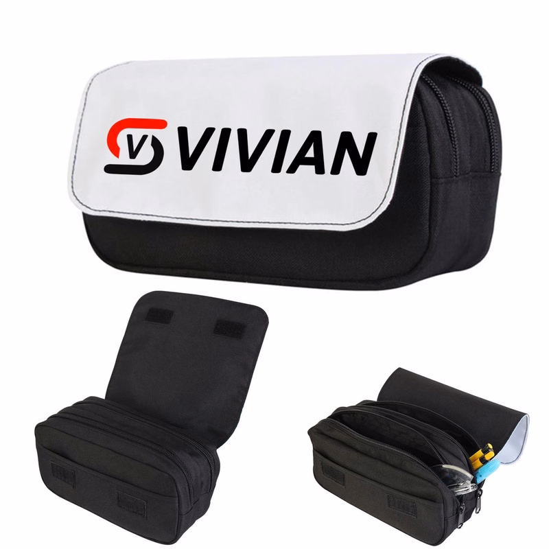 Student Polyester Flap Pencil Case