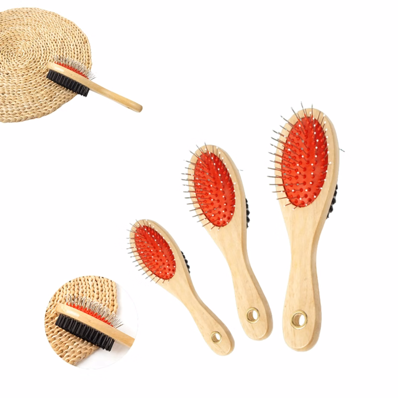 Wooden Pet Double-Sided Comb