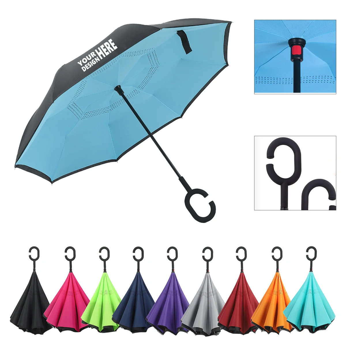 Inverted Two-Tone Umbrella 1