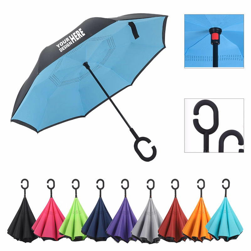 Inverted Two-Tone Umbrella