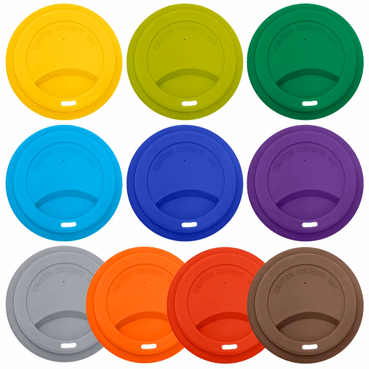 Heat Insulated Silicone Coffee Cup Lid