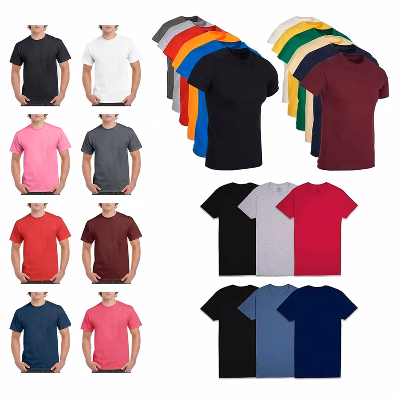 100% Cotton Crew Neck T-shirt Men's