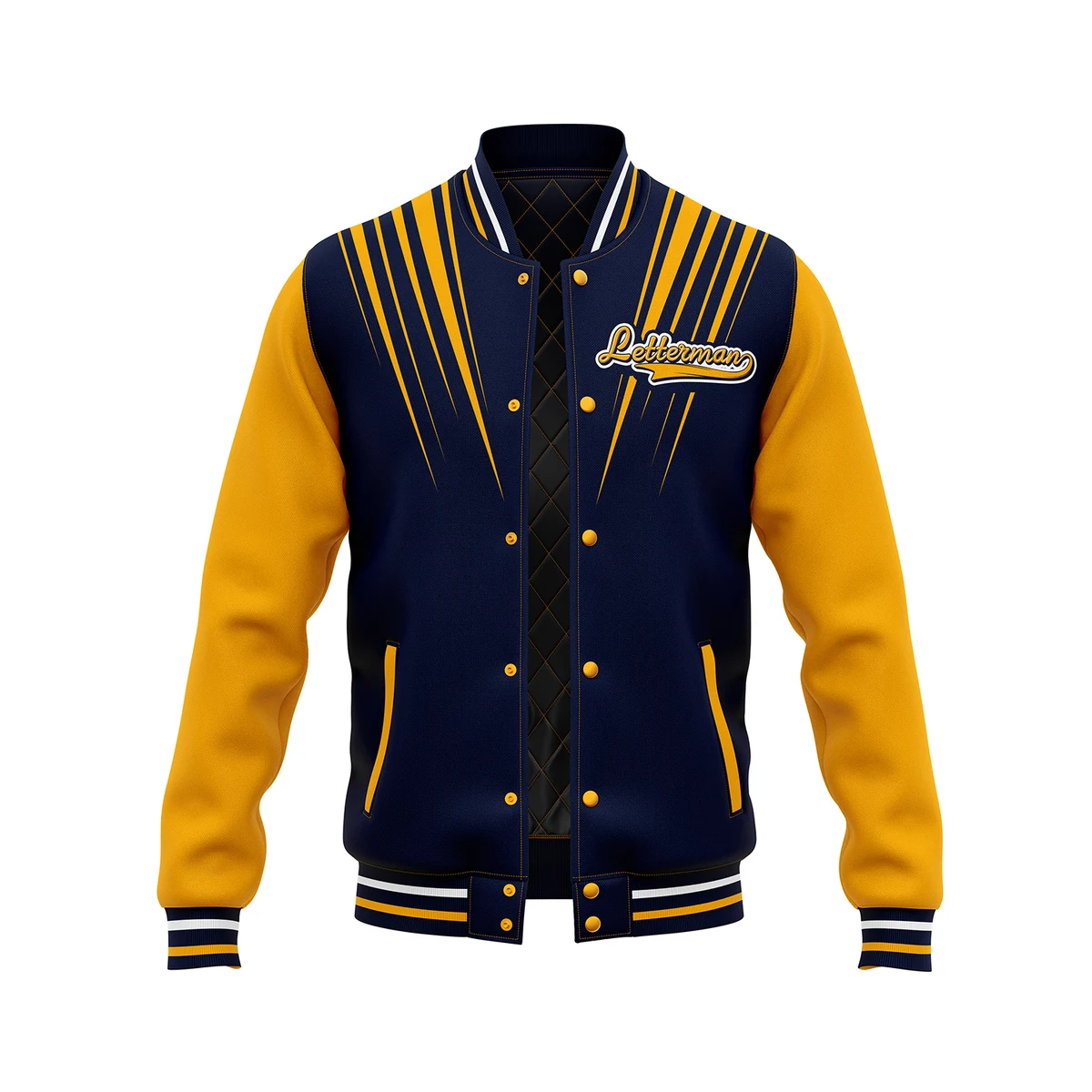 Unisex Sublimation Varsity Jacket With Cotton Inner Lining 1