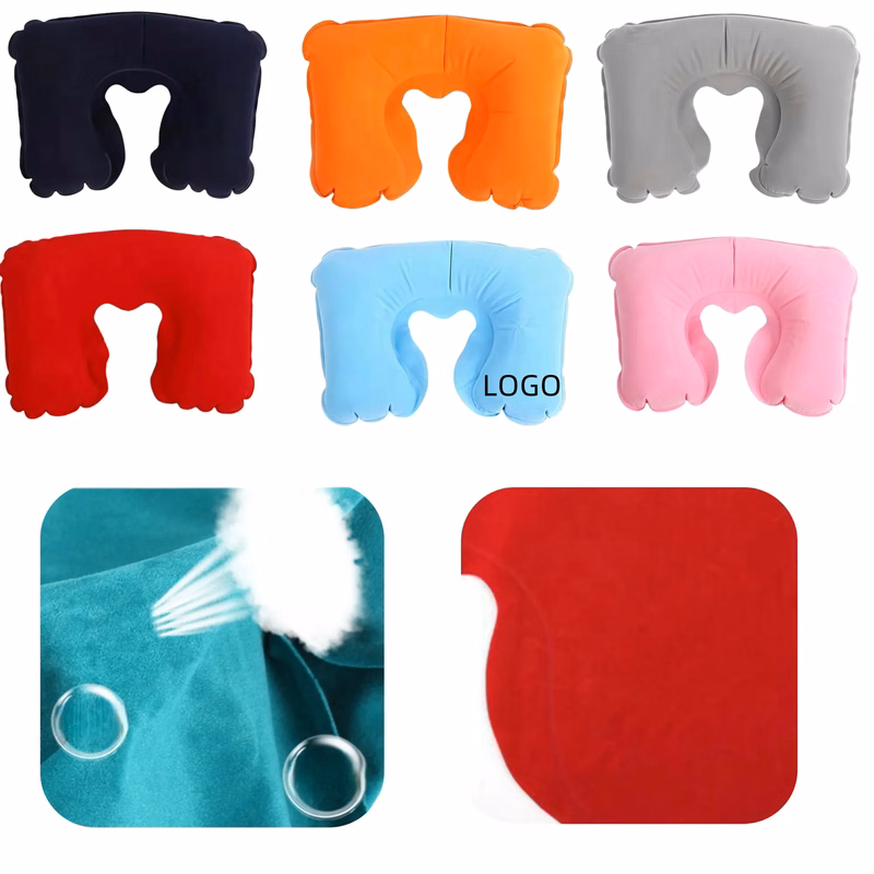 PVC Flocking U-Shaped Neck Pillow
