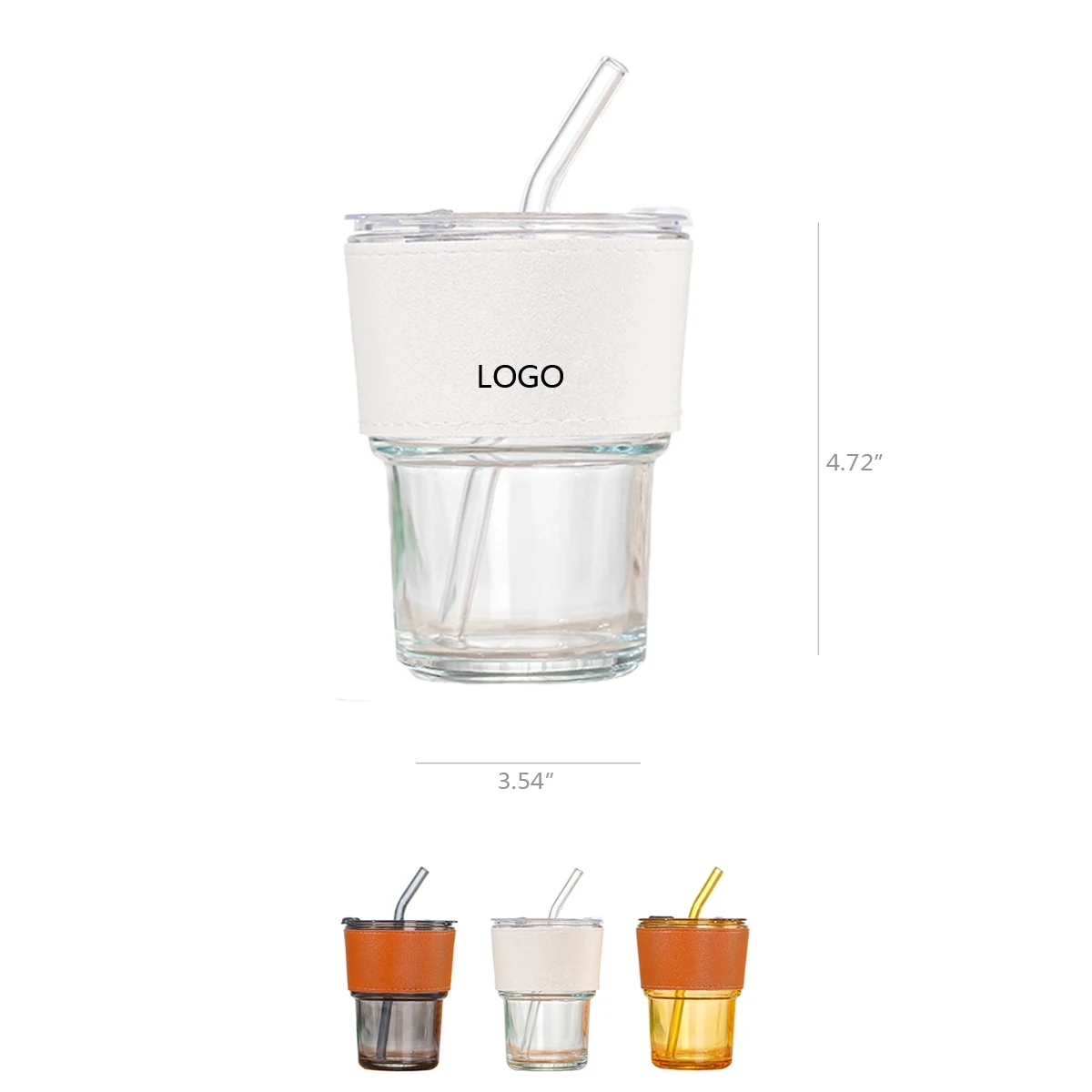 Straw Glass Cup 1