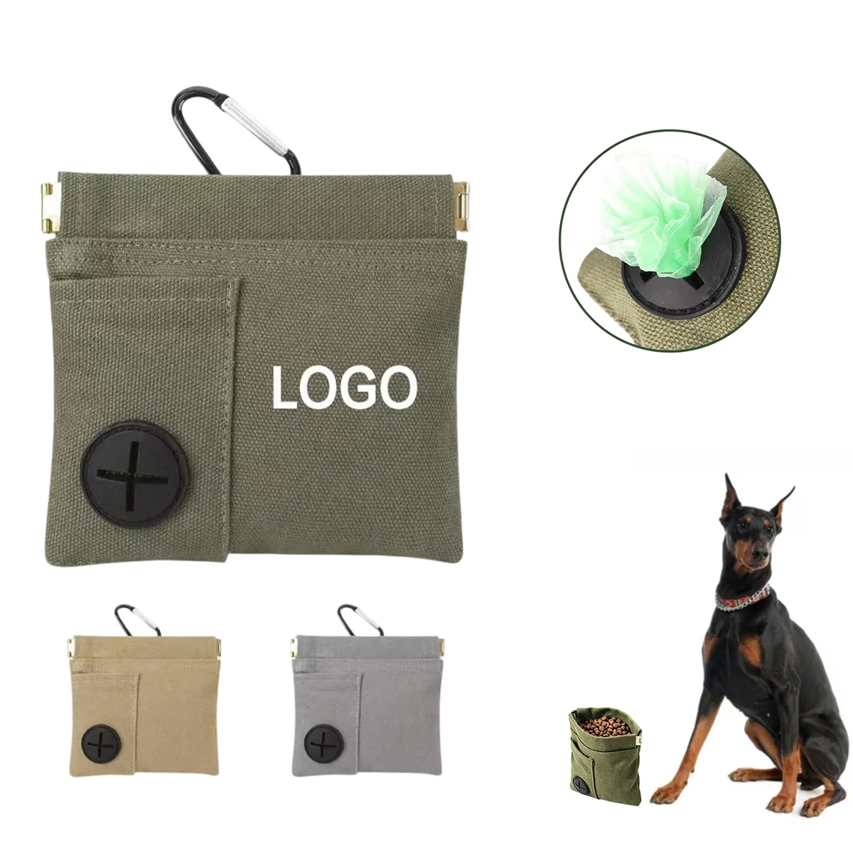 Cotton Dog Training Treat Waist Pouch 1