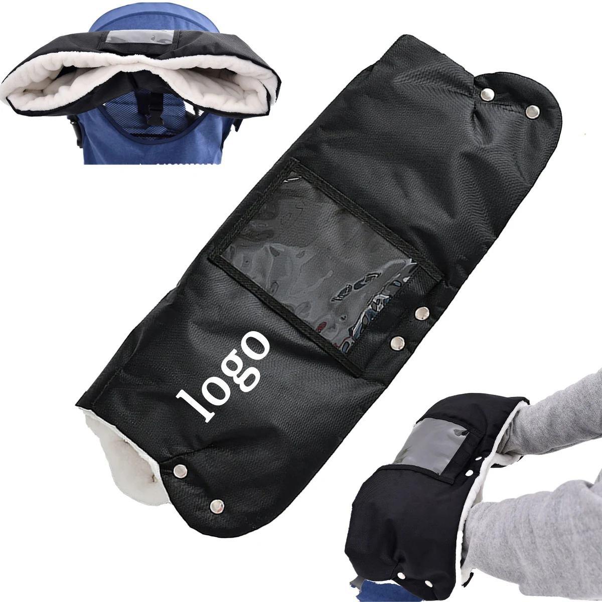 MOQ 10 Baby Stroller Warm Gloves 19"L x 21.5"W 1