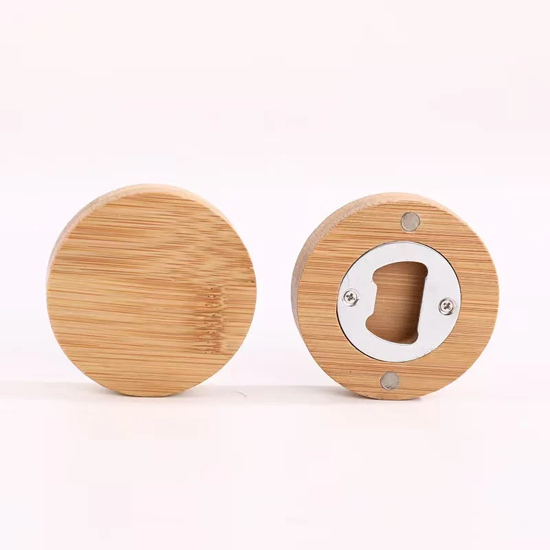 Handmade Wood Bottle Opener Round 1
