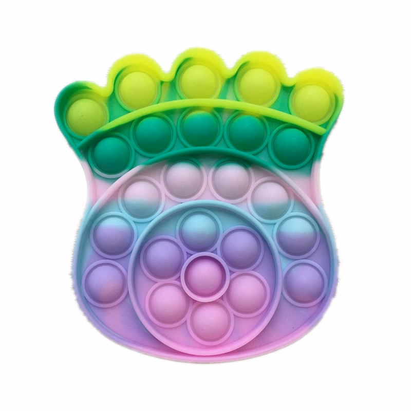 Bear's-paw Shape Push Bubble Toy