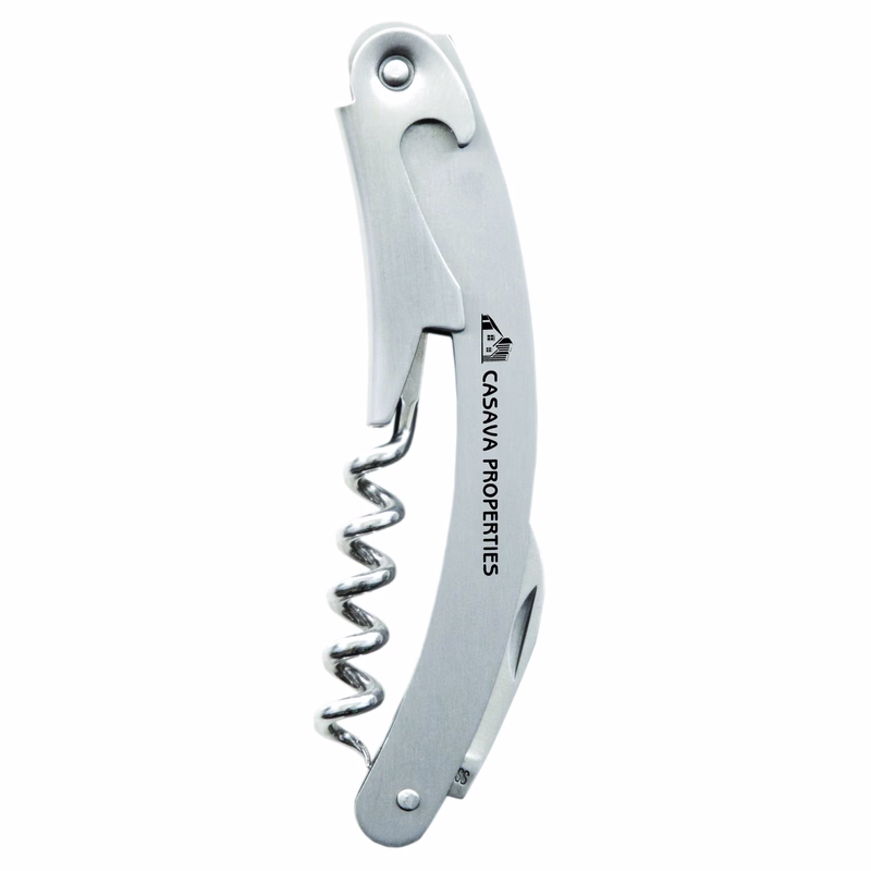 True® Curve™ Stainless Steel Waiter's Corkscrew