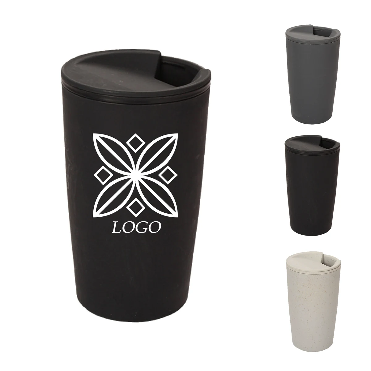 16oz Eco Wheat Straw Water Cups 1