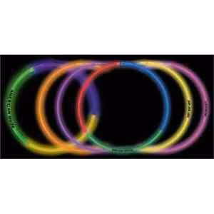 22" Superior Triple Color Light Up Glow Necklace