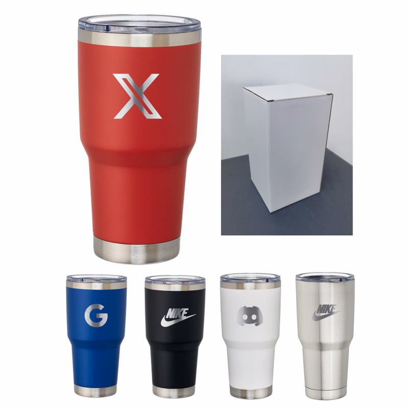 Union Printed - 30oz Double Wall SS Vacuum Bottle - Laser Engraved Print - Includes Gift Box Packing