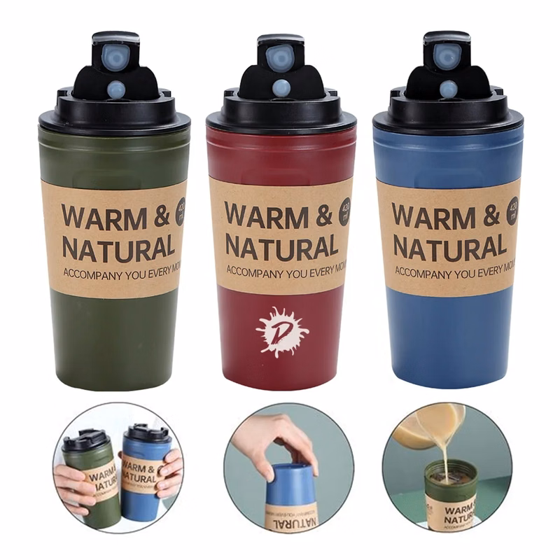 Portable Leak-Proof Clamshell Reusable Travel Coffee Mug