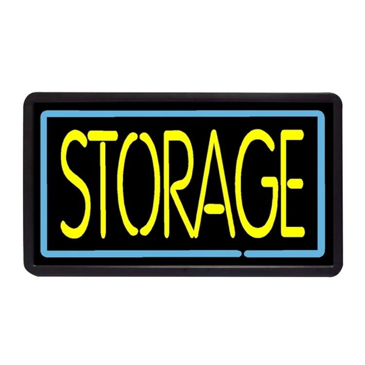 Storage 13" x 24" Simulated Neon Sign 1