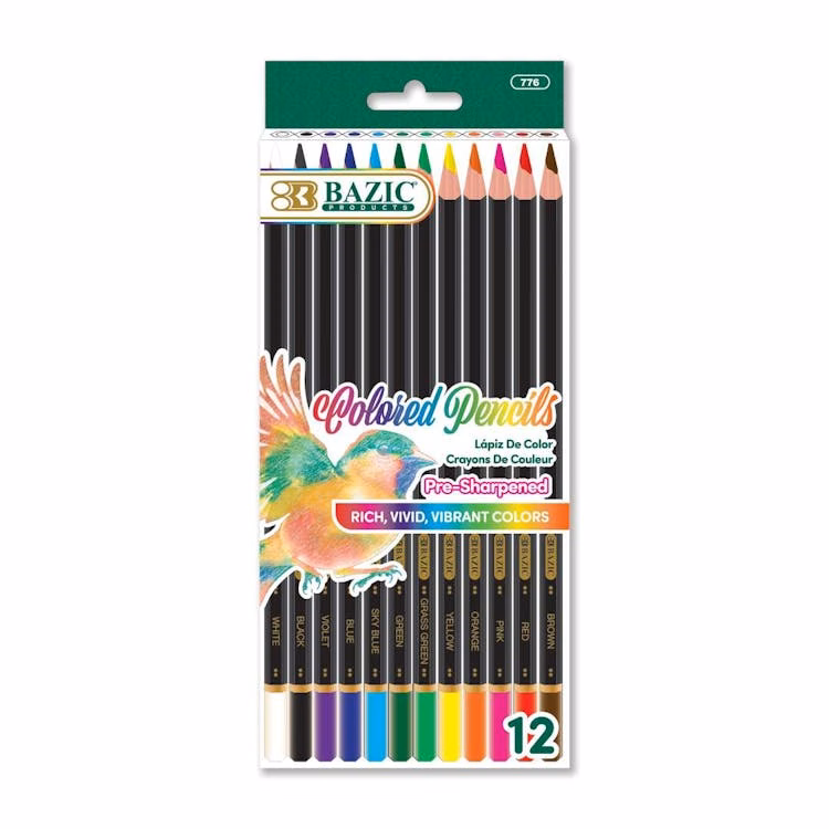 Colored Pencils - Pre-Sharpened 12 Pack