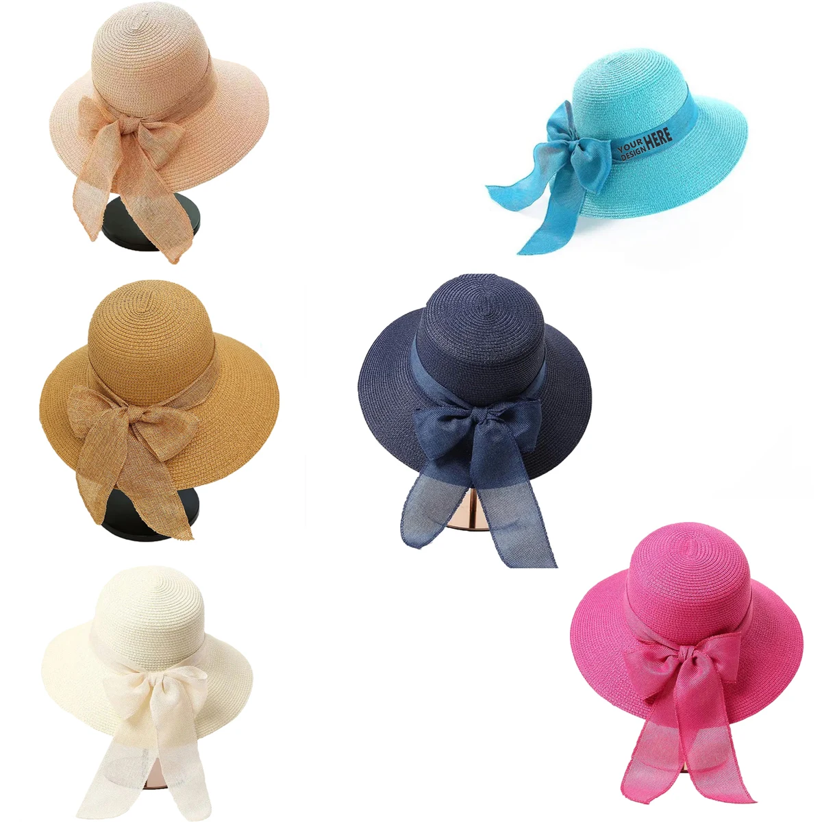 Tourist Bow Beach Straw Hat 1
