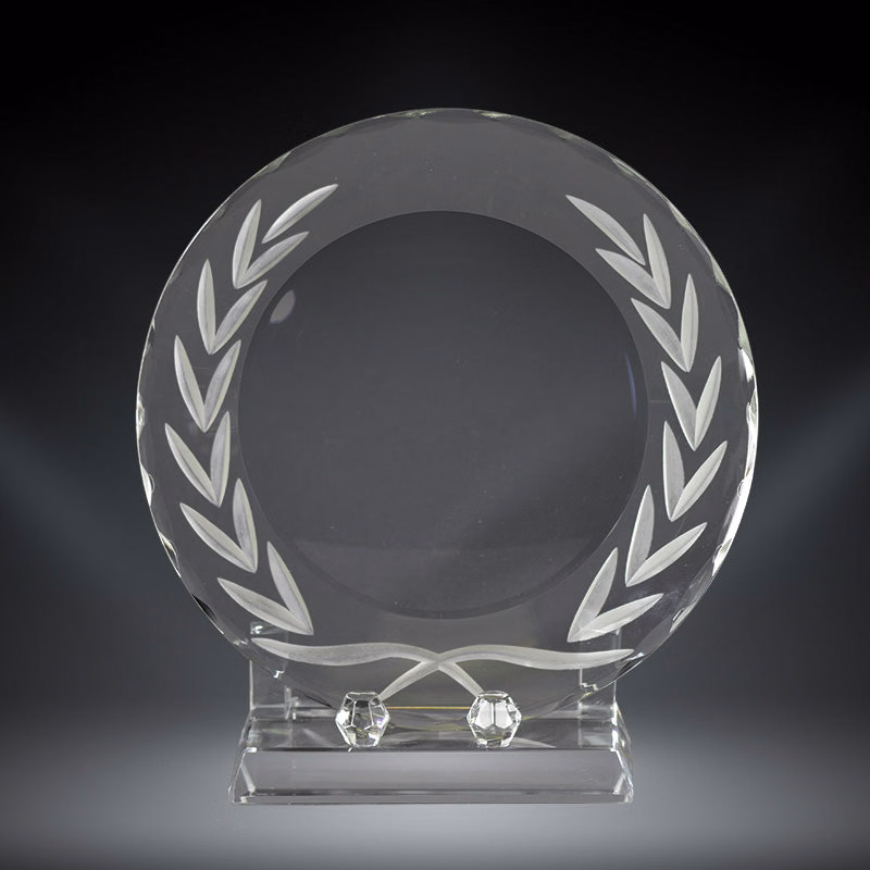 Wreath Crystal Plate