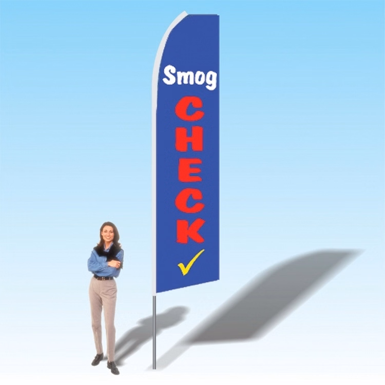 15FT Smog Check Advertising Banner Flag