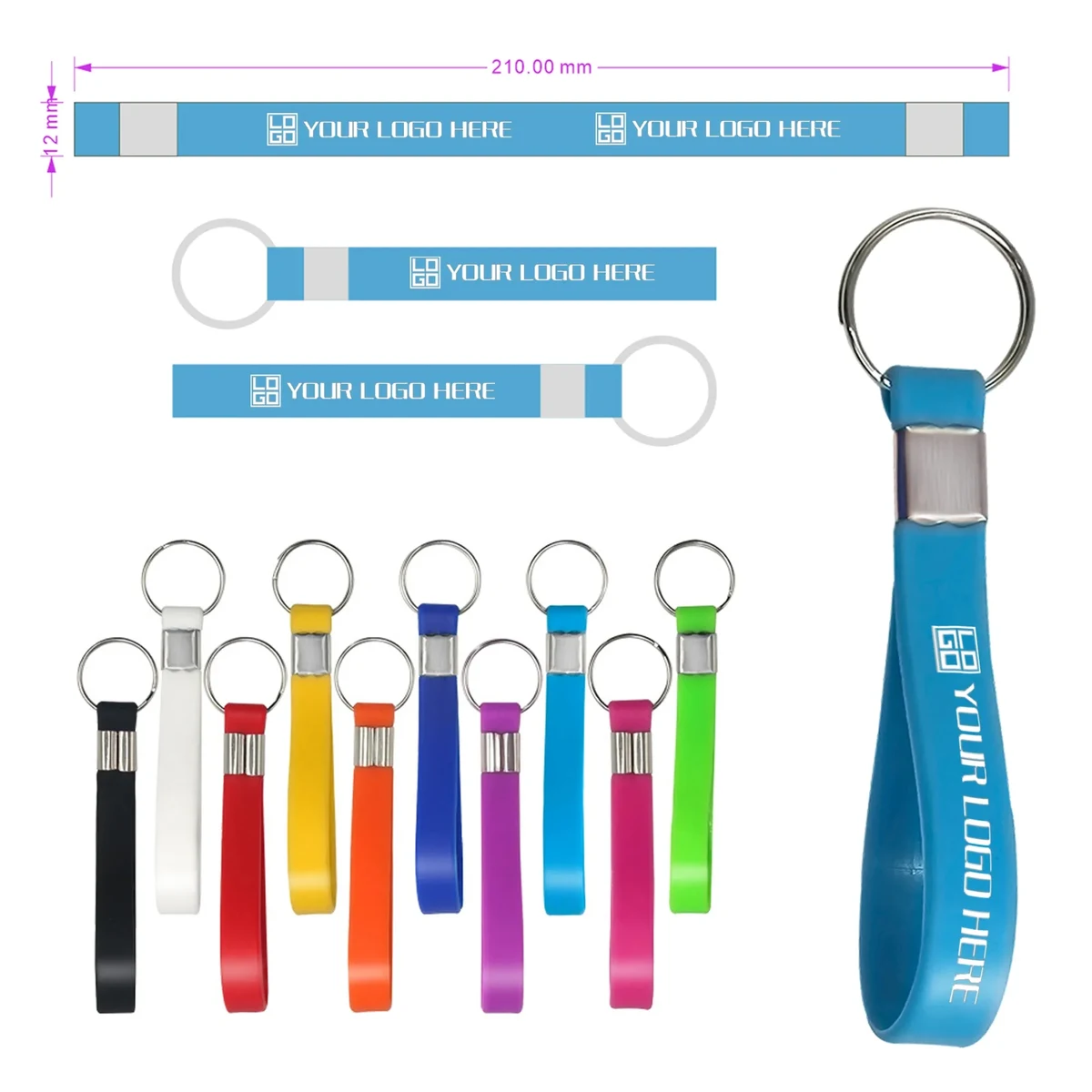 Silicone Multicolor Keychain 1