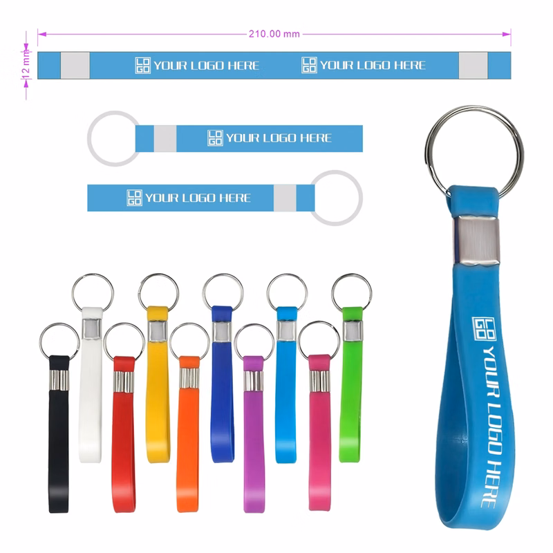 Silicone Multicolor Keychain