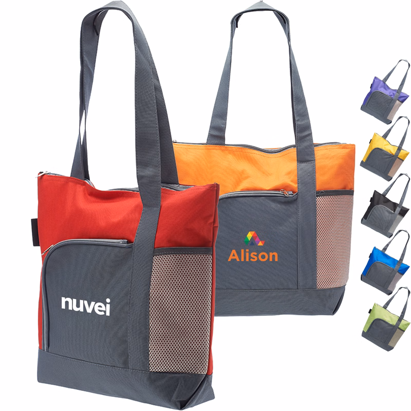 Go Getter Sport Beach Tote Bags w/ Gusset (16.5"x14.5"x 4.5")
