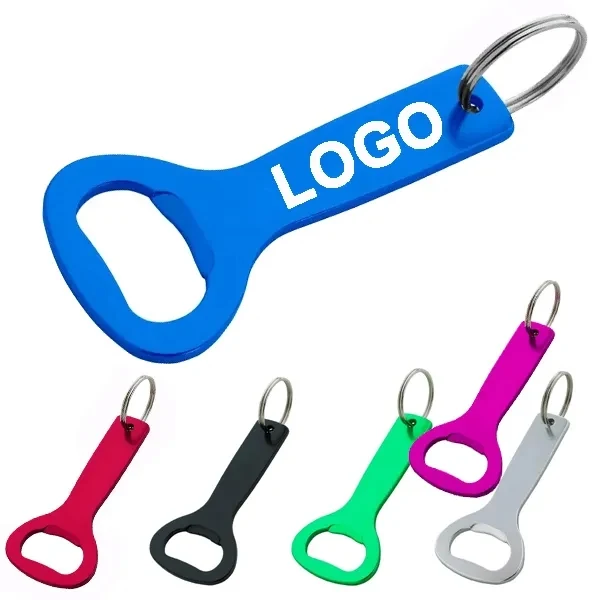 Flat Top Bottle Opener Keychain 1