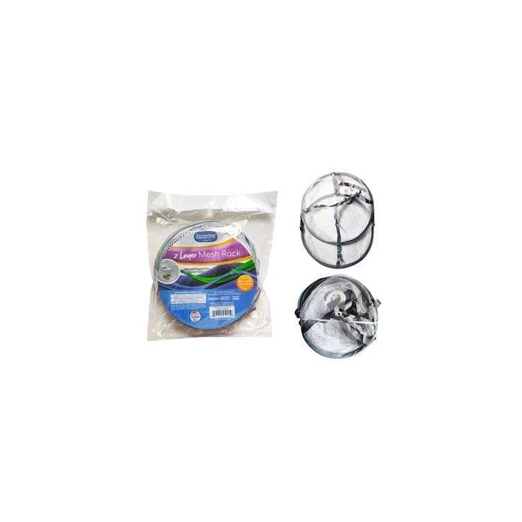 2-Layer Laundry Bags Gray 1