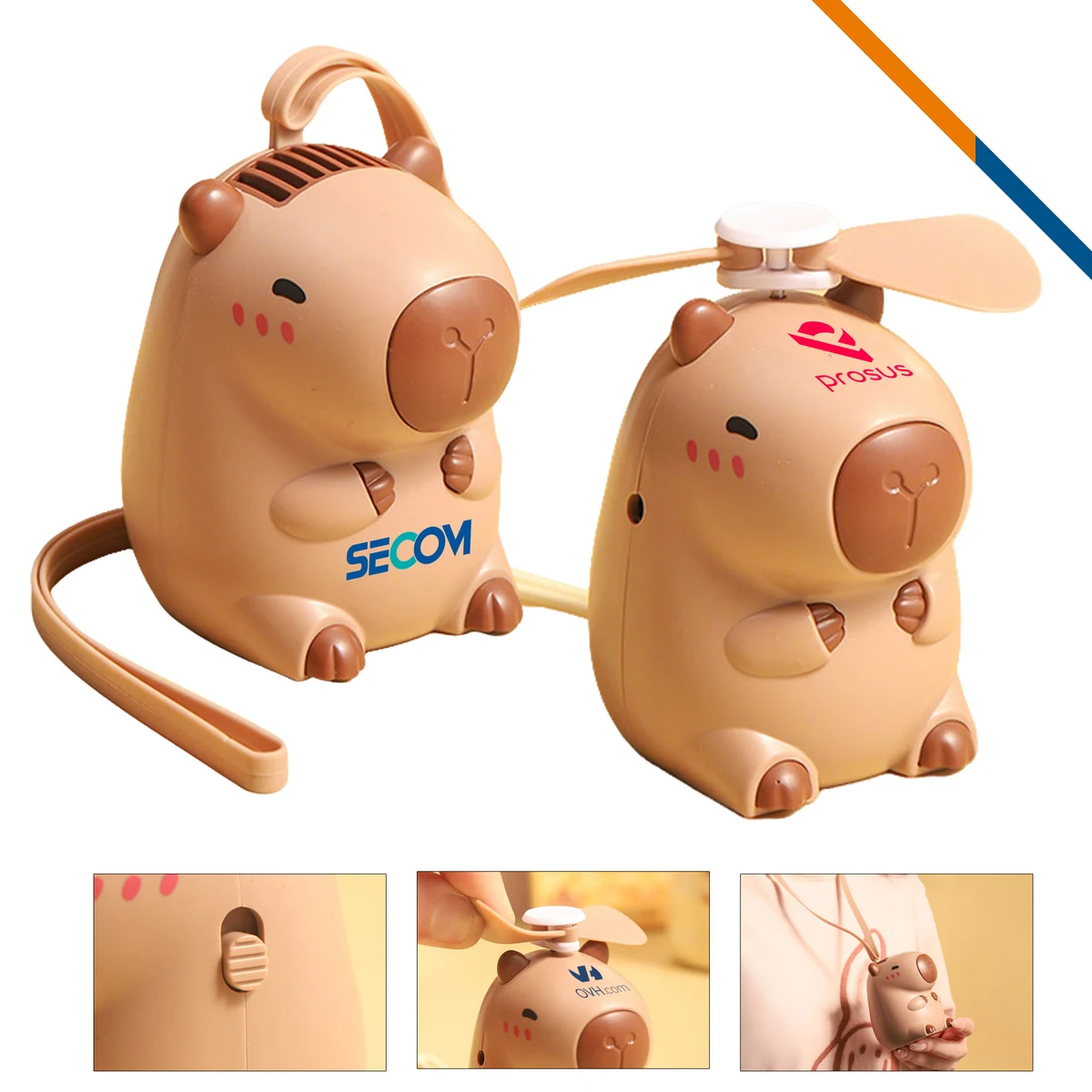 Kendall Mini Capybara Handheld Fan 1